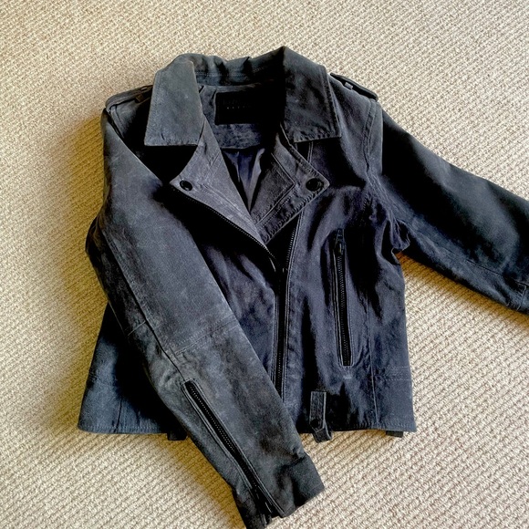 BlankNYC faux leather/suede jacket; grey - Picture 4 of 7